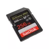 Cartão de memória SDXC SANDISK Extreme PRO 256 GB UHS‑I U3 V30 Class 10 — leitura 200 MB/s, escrita até 140 MB/s, resistente a choques