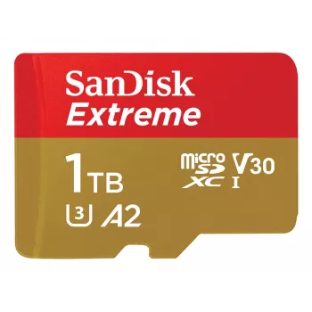 WESTERN DIGITAL Extreme Micro SDXC 1TB+adaptador SD 190MB/s 130MB/s A2 C10 V30 UHS-I U3