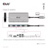 Hub CLUB3D USB-A 4 portas para USB-C – transferência rápida de 10 Gbps