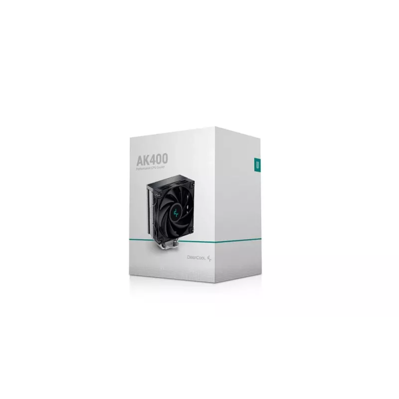 Arrefecedor de CPU DEEPCOOL AK400 torre heatpipe 12 cm – preto