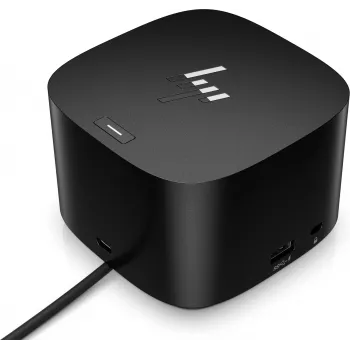 Dock HP Thunderbolt 120W G4, com fios, Thunderbolt 4, preto, Kensington, China, Tailândia, Taiwan, Business