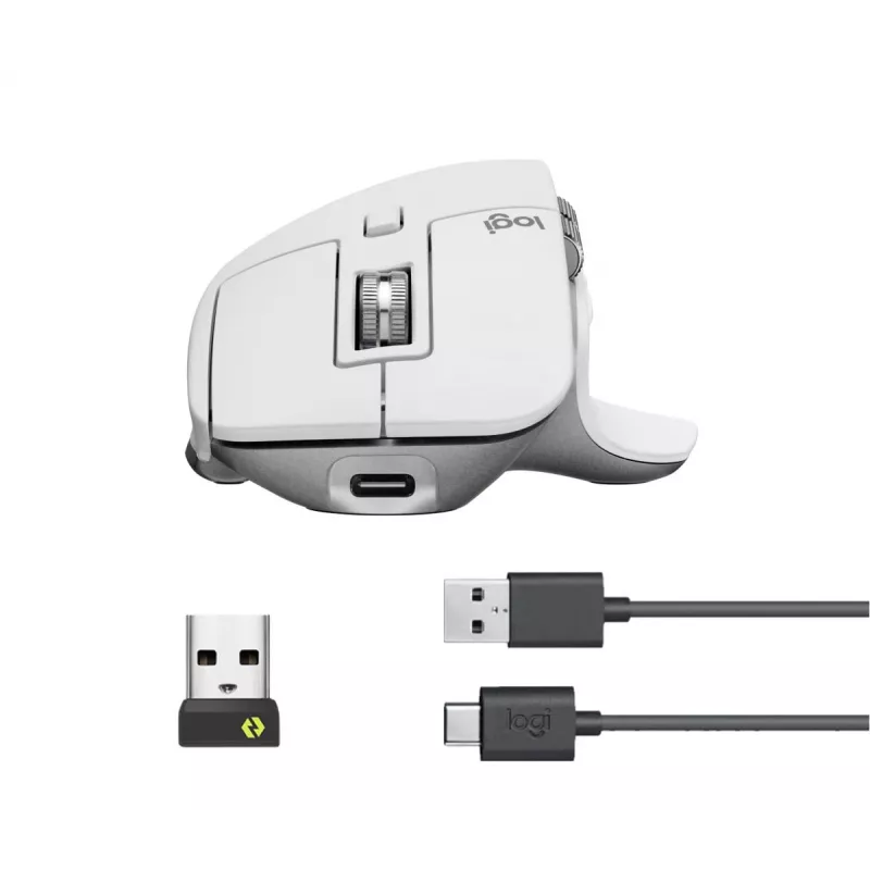 Rato Logitech MX Master 3S Bluetooth cinzento-claro