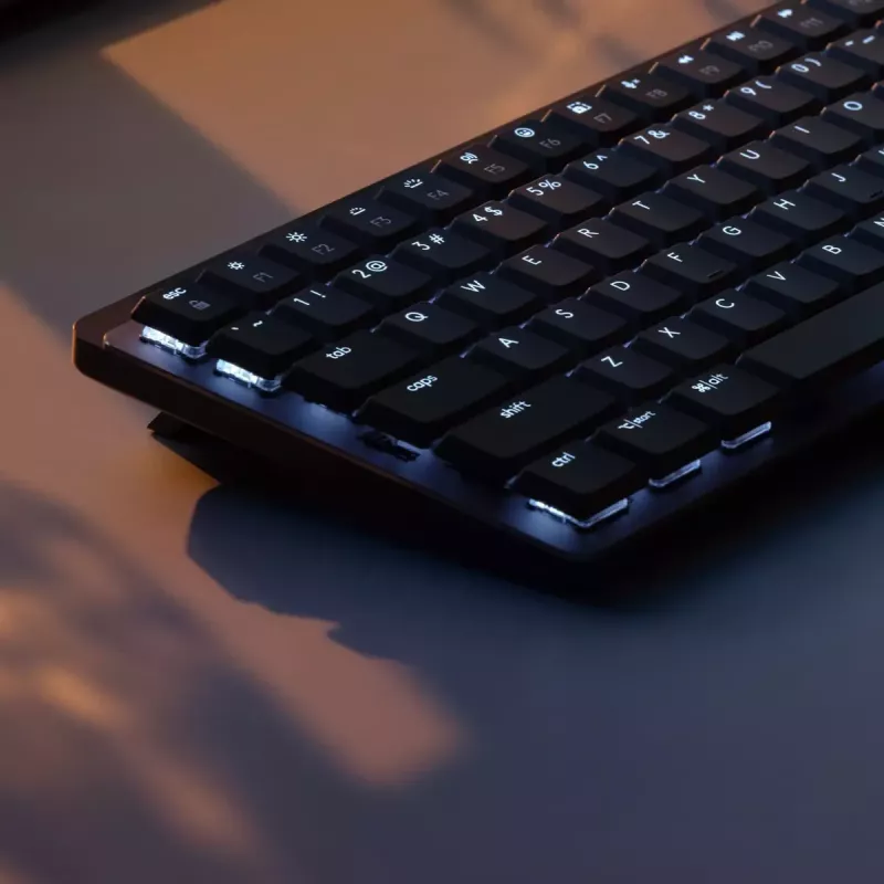 LOGITECH Mx Mechanical Mini Teclado minimalista sem fios iluminado - grafite tátil silencioso Qwerty US/Int'l