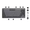 LOGITECH Mx Mechanical Mini Teclado minimalista sem fios iluminado - grafite tátil silencioso Qwerty US/Int'l