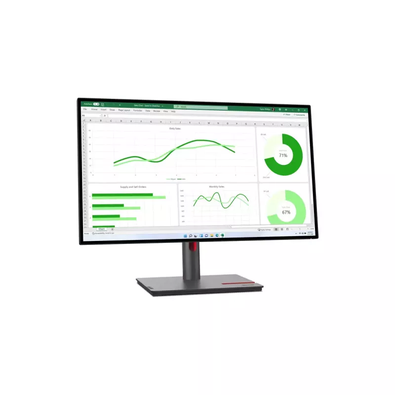 Lenovo ThinkVision P27q-30 Monitor de computador 68,6 cm (27 polegadas) 2560 x 1440 píxeis Quad HD LED preto