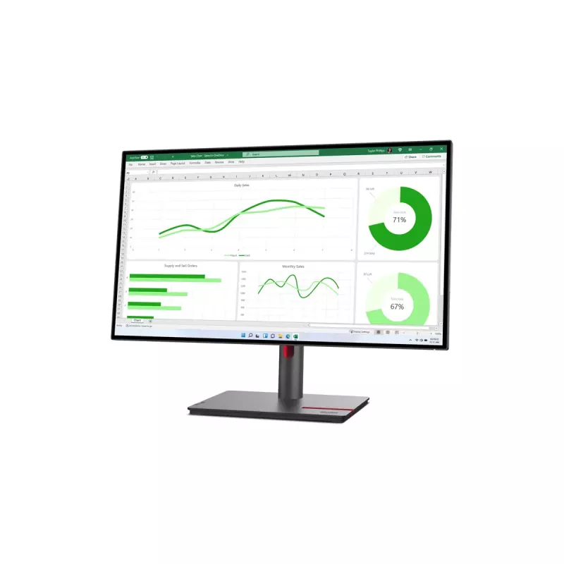 Lenovo ThinkVision P27q-30 Monitor de computador 68,6 cm (27 polegadas) 2560 x 1440 píxeis Quad HD LED preto