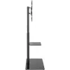 Móvel de TV Goobay 58526 preto aço 1 prateleira 650x400x1458 mm