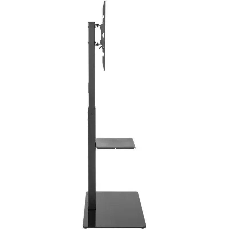 Móvel de TV Goobay 58526 preto aço 1 prateleira 650x400x1458 mm