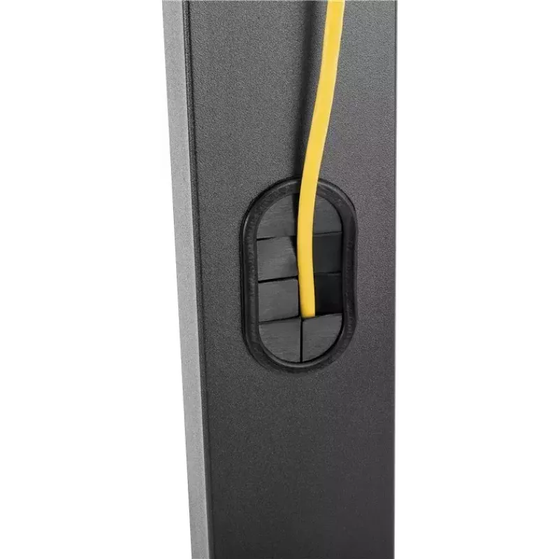 Móvel de TV Goobay 58526 preto aço 1 prateleira 650x400x1458 mm