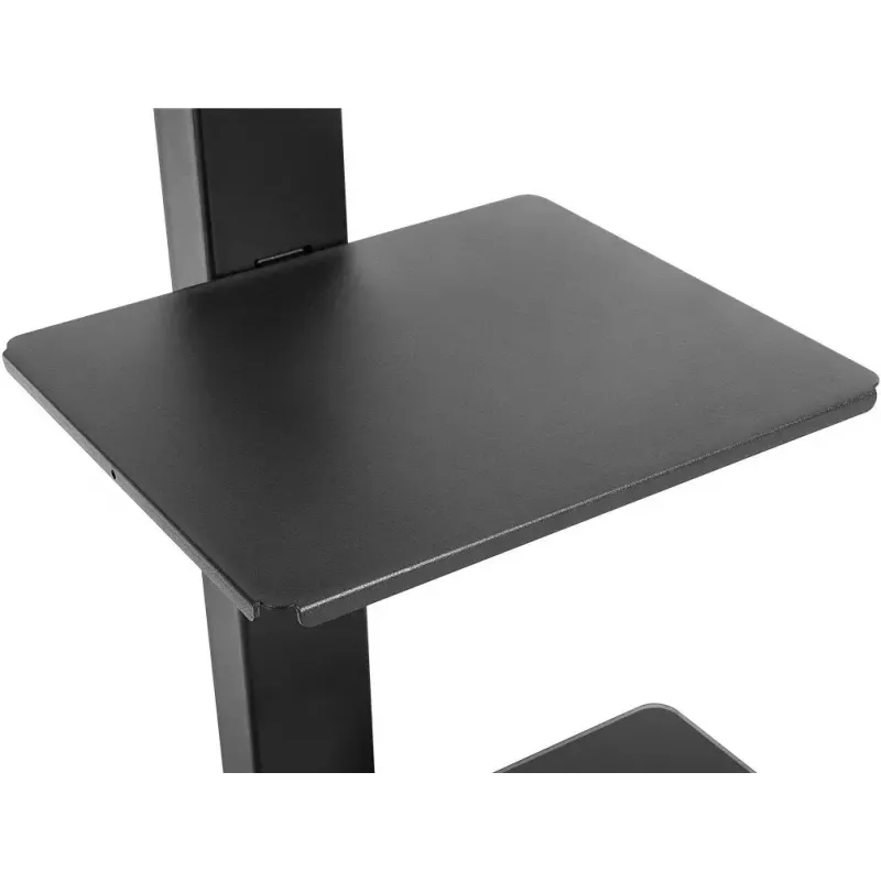 Móvel de TV Goobay 58526 preto aço 1 prateleira 650x400x1458 mm
