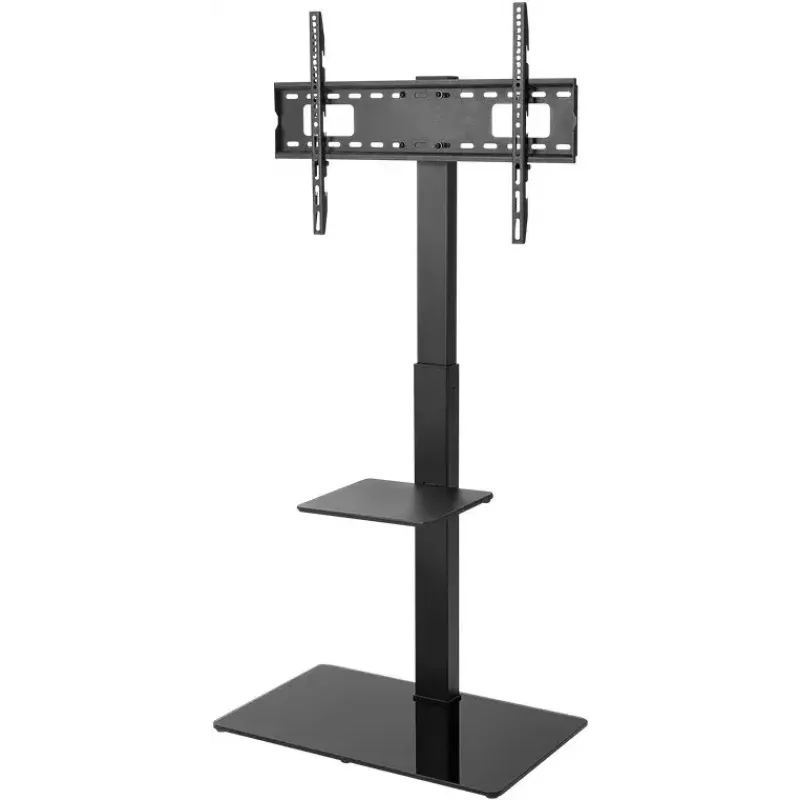 Móvel de TV Goobay 58526 preto aço 1 prateleira 650x400x1458 mm