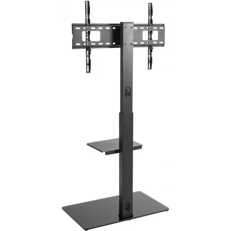 Móvel de TV Goobay 58526 preto aço 1 prateleira 650x400x1458 mm