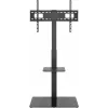 Móvel de TV Goobay 58526 preto aço 1 prateleira 650x400x1458 mm