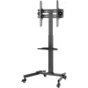 Suporte multimédia Goobay 59507 preto aço altura 1540 mm