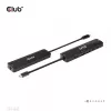 CLUB3D USB Gen1 Type-C, Hub 6 em 1 com HDMI 8K30Hz, 2xUSB Type-A, RJ45 e 2xUSB Type-C, dados e carregamento PD 100 Watt