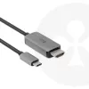 CLUB3D USB Gen2 Type-C para HDMI 4K120Hz 8K60Hz HDR10 com DSC1.2 cabo ativo M/M 3m / 9.84ft