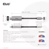 CLUB3D USB Gen2 Type-C para HDMI 4K120Hz 8K60Hz HDR10 com DSC1.2 cabo ativo M/M 3m / 9.84ft