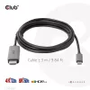 CLUB3D USB Gen2 Type-C para HDMI 4K120Hz 8K60Hz HDR10 com DSC1.2 cabo ativo M/M 3m / 9.84ft