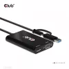 CLUB3D USB Gen1 Type-C/-A para Dual HDMI (4K/30Hz) / VGA (1080/60Hz)