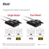 CLUB3D USB Gen1 Type-C/-A para Dual HDMI (4K/30Hz) / VGA (1080/60Hz)