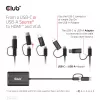 CLUB3D USB Gen1 Type-C/-A para Dual HDMI (4K/30Hz) / VGA (1080/60Hz)