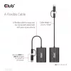 CLUB3D USB Gen1 Type-C/-A para Dual HDMI (4K/30Hz) / VGA (1080/60Hz)