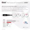 CLUB3D USB4 Gen2x2 Cabo bidirecional Type-C 4K60Hz, dados 20Gbps, PD 240W(48V/5A) EPR M/M 2m