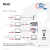 CLUB3D USB4 Gen2x2 Cabo bidirecional Type-C 4K60Hz, dados 20Gbps, PD 240W(48V/5A) EPR M/M 2m