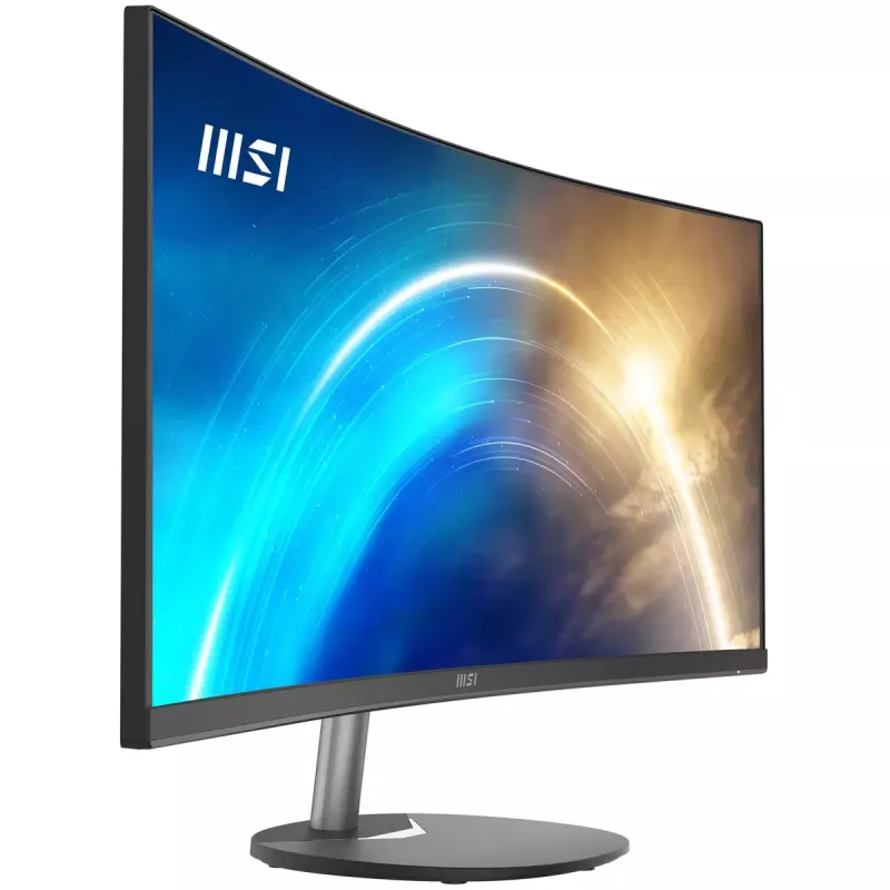 MSI Pro MP341CQ Monitor curvo de 34 polegadas, 1500R, UWQHD (3440 x 1440), 21:9, 100Hz, VA, 4ms, HDMI, VGA, altifalantes integrados, antirreflexo, sem cintilação, menos luz azul, certificado TÜV, VESA, Kensington, preto