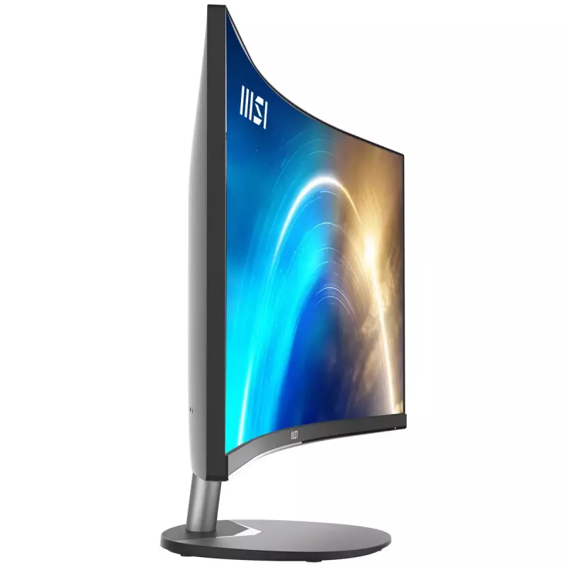 MSI Pro MP341CQ Monitor curvo de 34 polegadas, 1500R, UWQHD (3440 x 1440), 21:9, 100Hz, VA, 4ms, HDMI, VGA, altifalantes integrados, antirreflexo, sem cintilação, menos luz azul, certificado TÜV, VESA, Kensington, preto