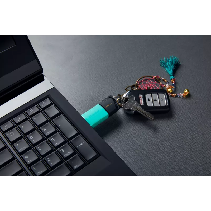 Kingston Technology DataTraveler 256GB USB3.2 Gen1 Exodia M (preto + turquesa)