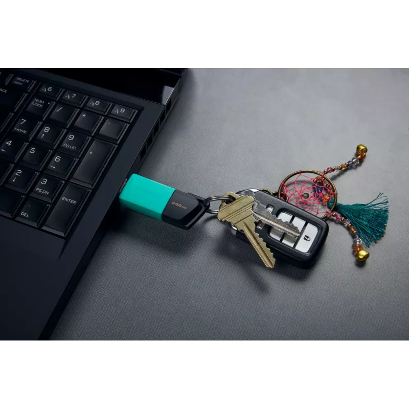 Kingston Technology DataTraveler 256GB USB3.2 Gen1 Exodia M (preto + turquesa)