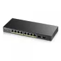 Zyxel GS1900-8HP v3 PoE Managed L2 Gigabit Ethernet (10/100/1000) Power over Ethernet (PoE) preto