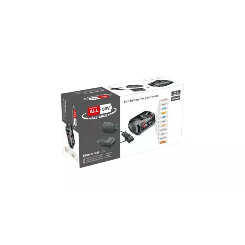 Bosch 1 600 A02 625 Conjunto de bateria e carregador para ferramentas sem fios