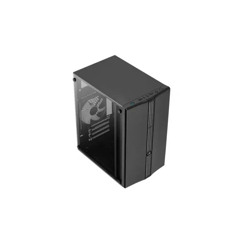 Caixa Aerocool Evo Mini RGB Micro ATX Mini Torre, preta, com janela