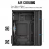 Caixa Aerocool Evo Mini RGB Micro ATX Mini Torre, preta, com janela