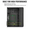Caixa Aerocool Evo Mini RGB Micro ATX Mini Torre, preta, com janela