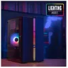 Caixa Aerocool Evo Mini RGB Micro ATX Mini Torre, preta, com janela