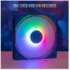 Caixa Aerocool Evo Mini RGB Micro ATX Mini Torre, preta, com janela