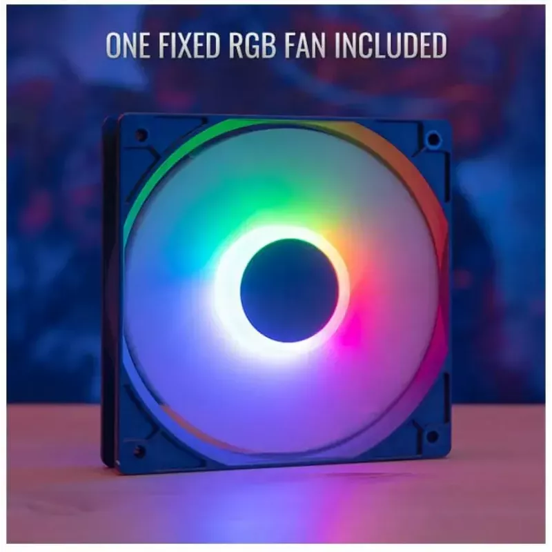 Caixa Aerocool Evo Mini RGB Micro ATX Mini Torre, preta, com janela