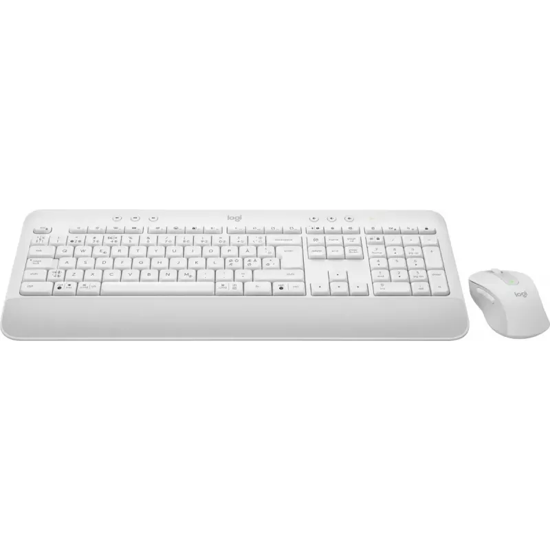 Conjunto LOGITECH Signature Mk650 Combo For Business - Branco sujo - Qwerty Dansk/ Norsk/ Svenska/ Suomalainen