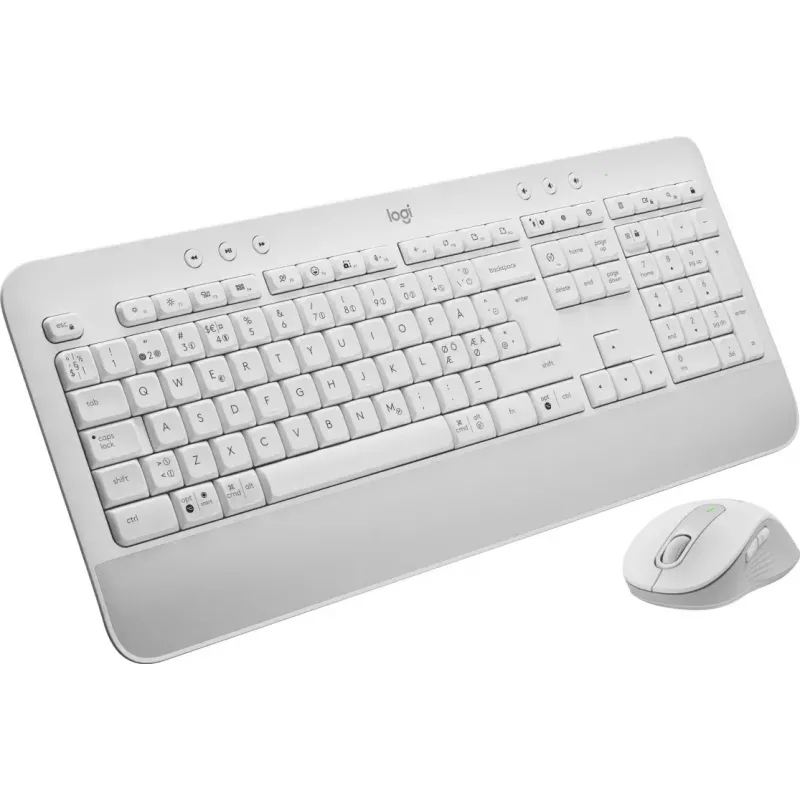 Conjunto LOGITECH Signature Mk650 Combo For Business - Branco sujo - Qwerty Dansk/ Norsk/ Svenska/ Suomalainen