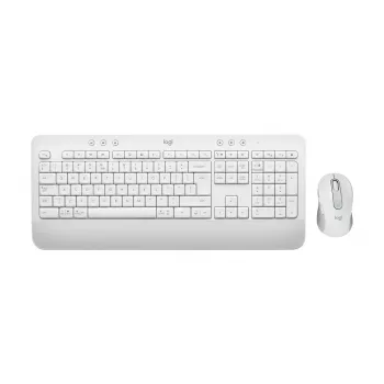 Conjunto LOGITECH Signature Mk650 Combo For Business - Branco sujo - Qwerty Dansk/ Norsk/ Svenska/ Suomalainen