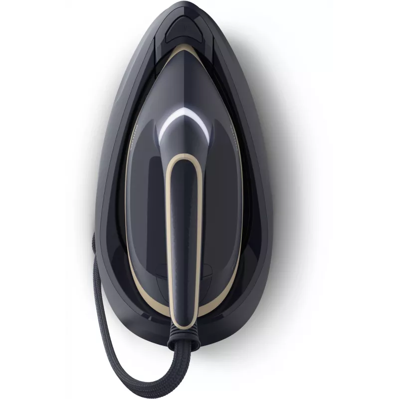 Philips PerfectCare 6000 Series PSG6066/20 ferro com gerador de vapor, 2400 W, 8 bar, jato de vapor de 600 g/min, depósito de 1,8 L, base SteamGlide Advanced, preto/castanho