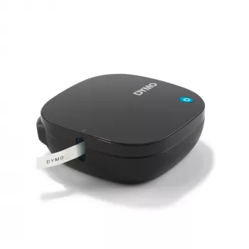 DYMO LetraTag 200B Impressora de etiquetas Bluetooth | Impressora de etiquetas compacta | Liga-se através de tecnologia Bluetooth sem fios a iOS e Android | Inclui 1 fita de etiquetas de papel branca | preto