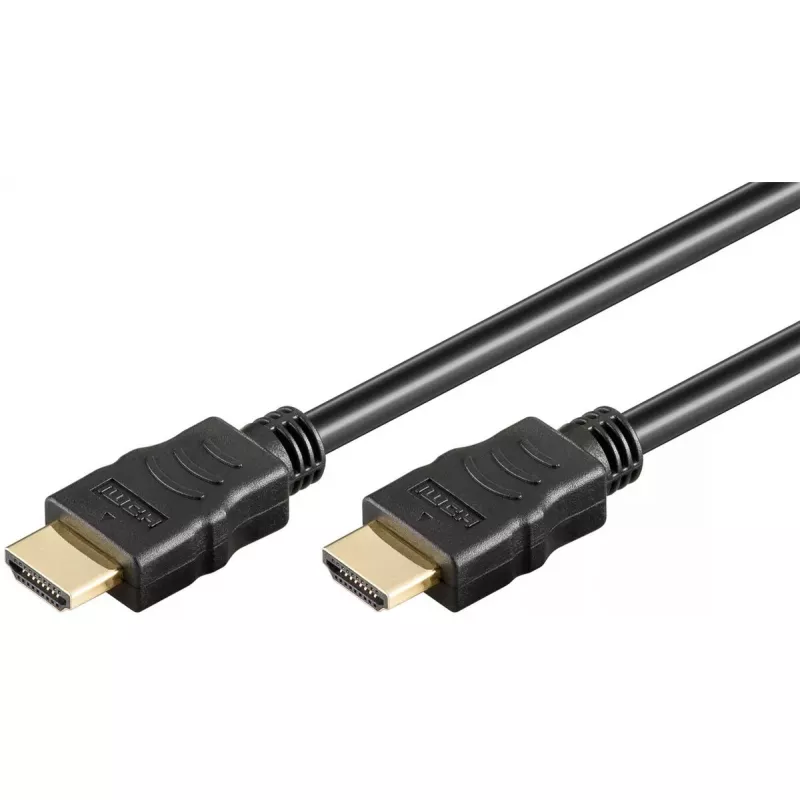 Cabo HDMI Goobay 0,5 m Type-A Standard preto 18 Gbit/s