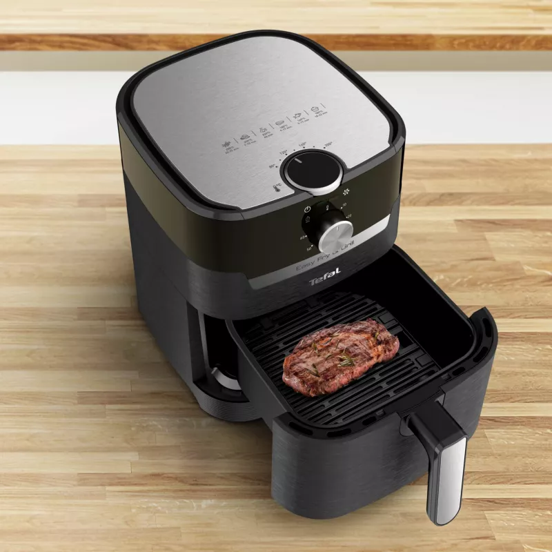 Fritadeira de ar quente Tefal Easy Fry & Grill EY5018 individual 4,2 L autónoma 1550 W preta