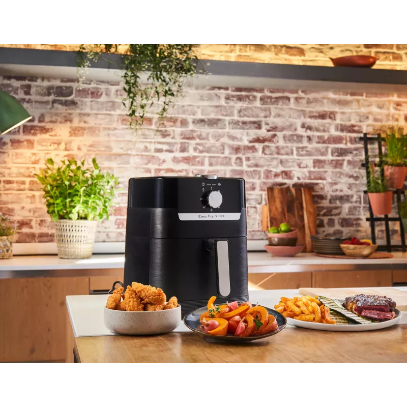Fritadeira de ar quente Tefal Easy Fry & Grill EY5018 individual 4,2 L autónoma 1550 W preta