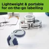 Impressora de etiquetas em relevo DYMO Omega | Pequena impressora de etiquetas com roda rotativa e design ergonómico | Para casa, bricolage e trabalhos manuais (£/€ÄÖ & Ü)