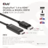 CLUB3D Cabo DisplayPort 1.4 para HDMI 4K120Hz ou 8K60Hz HDR10 M/M 3m/9,84ft